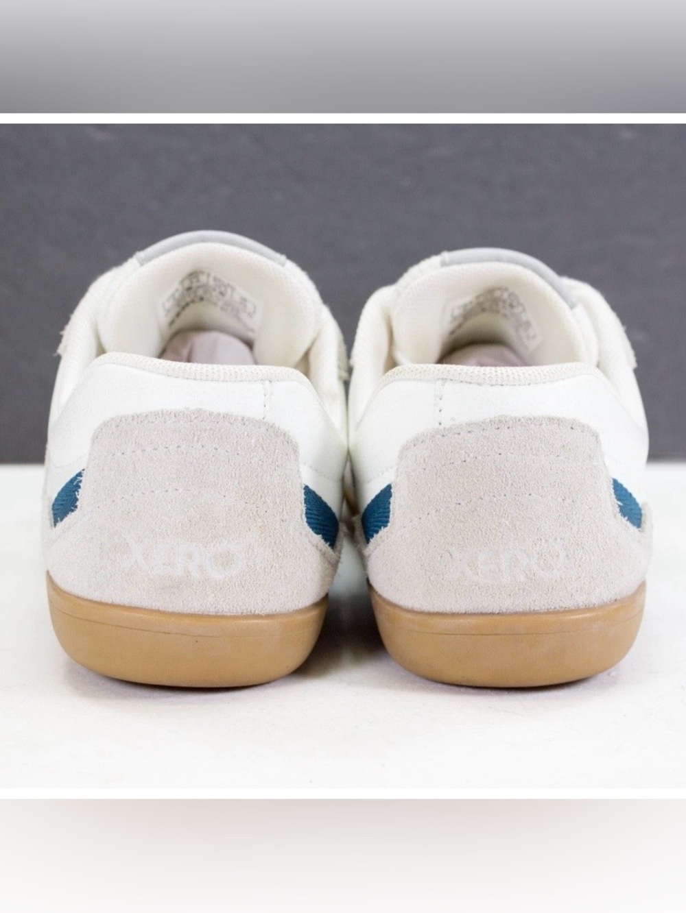 Xero Kelso Women US 8 Gray White Blue Barefoot Minimalist Gum Soles Casual Shoes - Picture 10 of 11